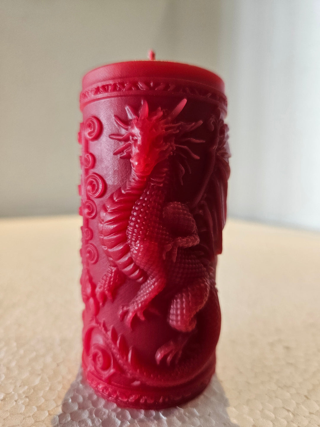 Dragon & Rose pillar candles