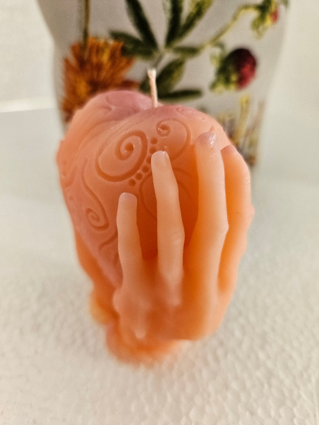 Heart in hands- candles