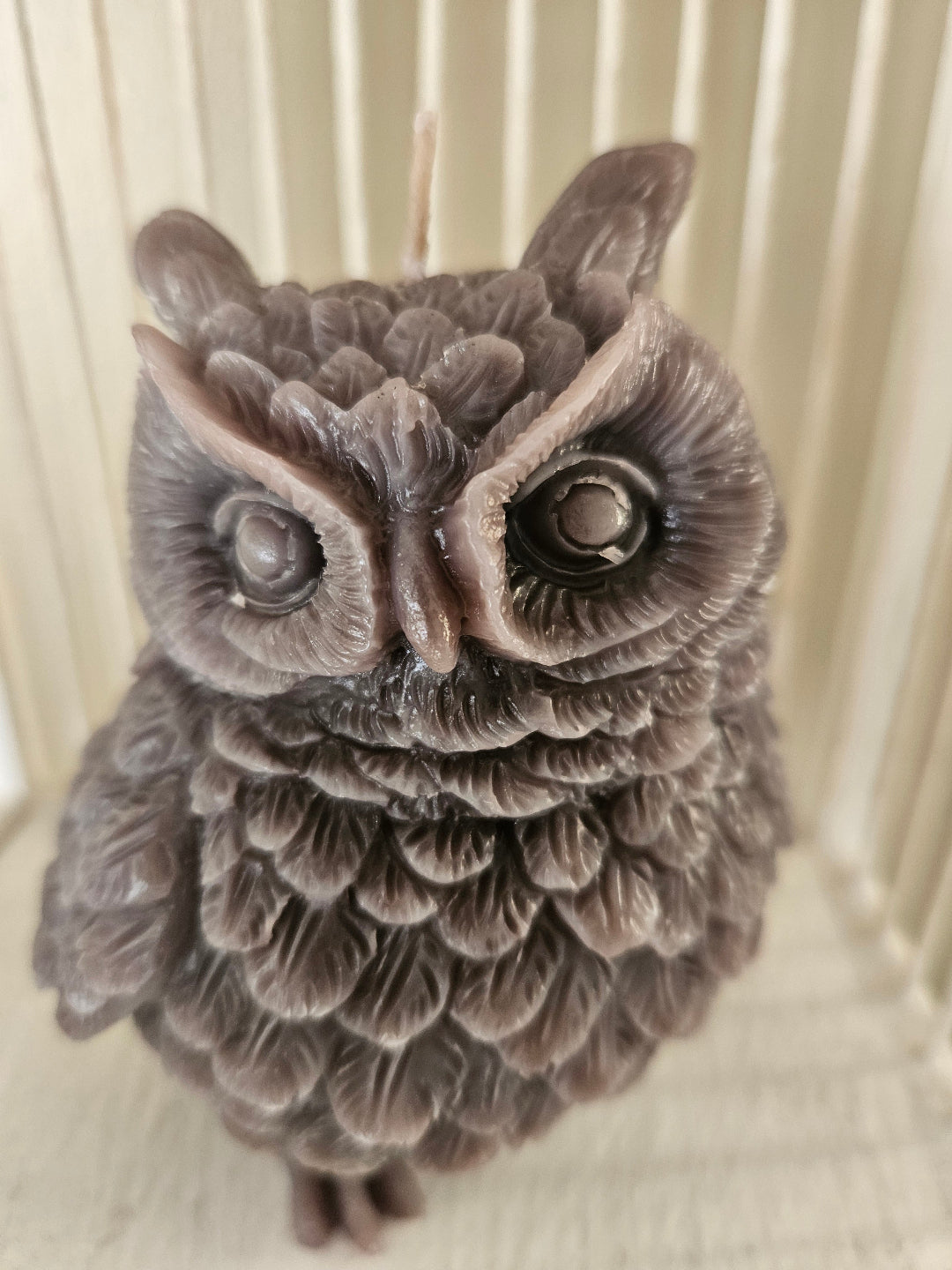 Large detailed owl candles