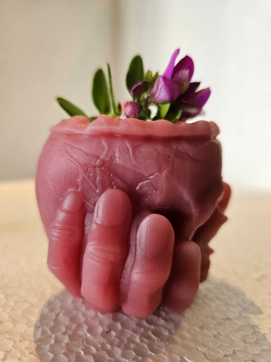 Hand Skull cup candles