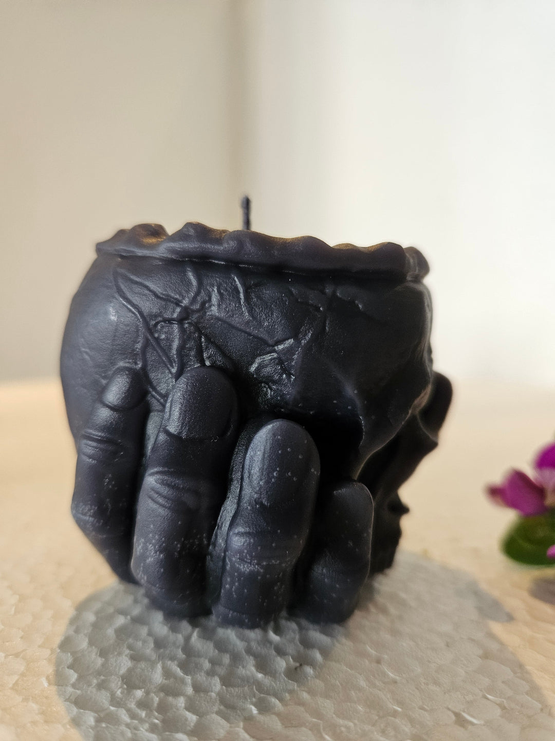 Hand Skull cup candles
