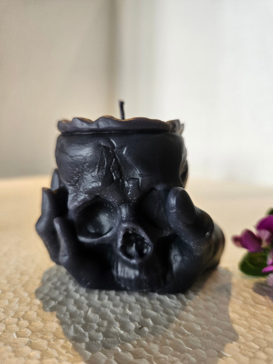 Hand Skull cup candles