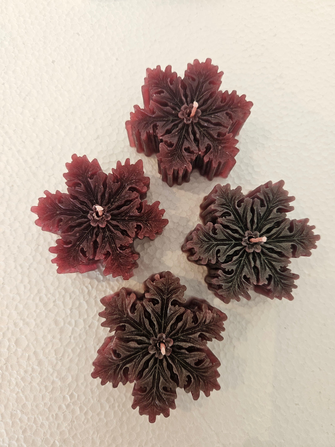 Snowflake candles