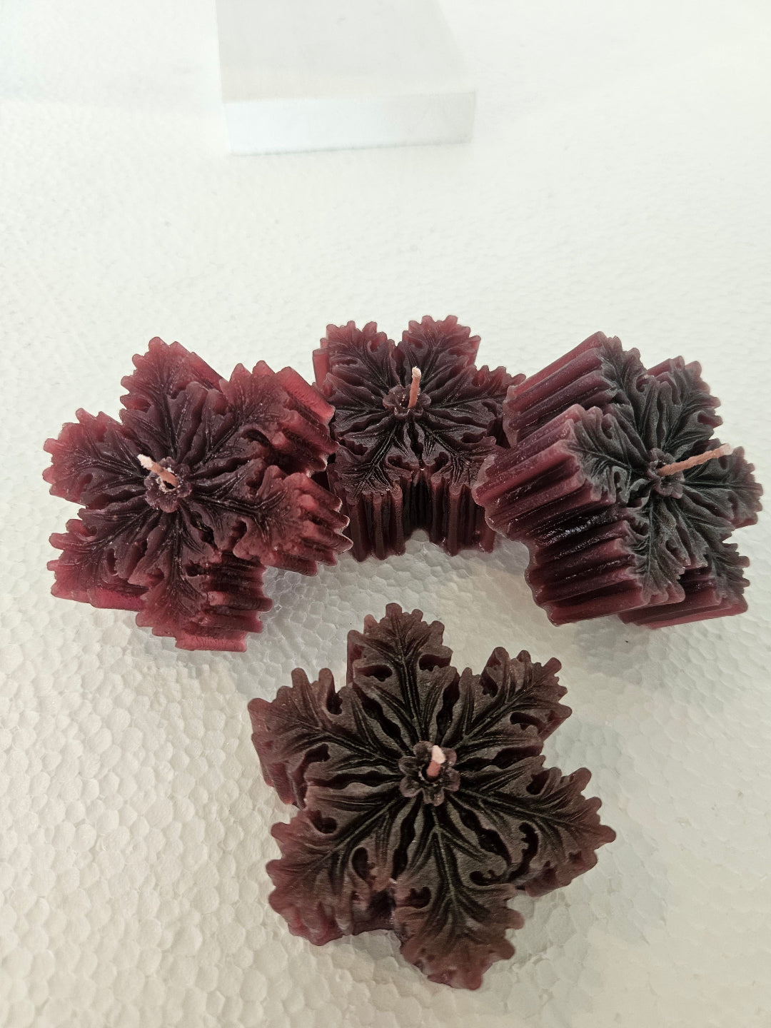 Snowflake candles