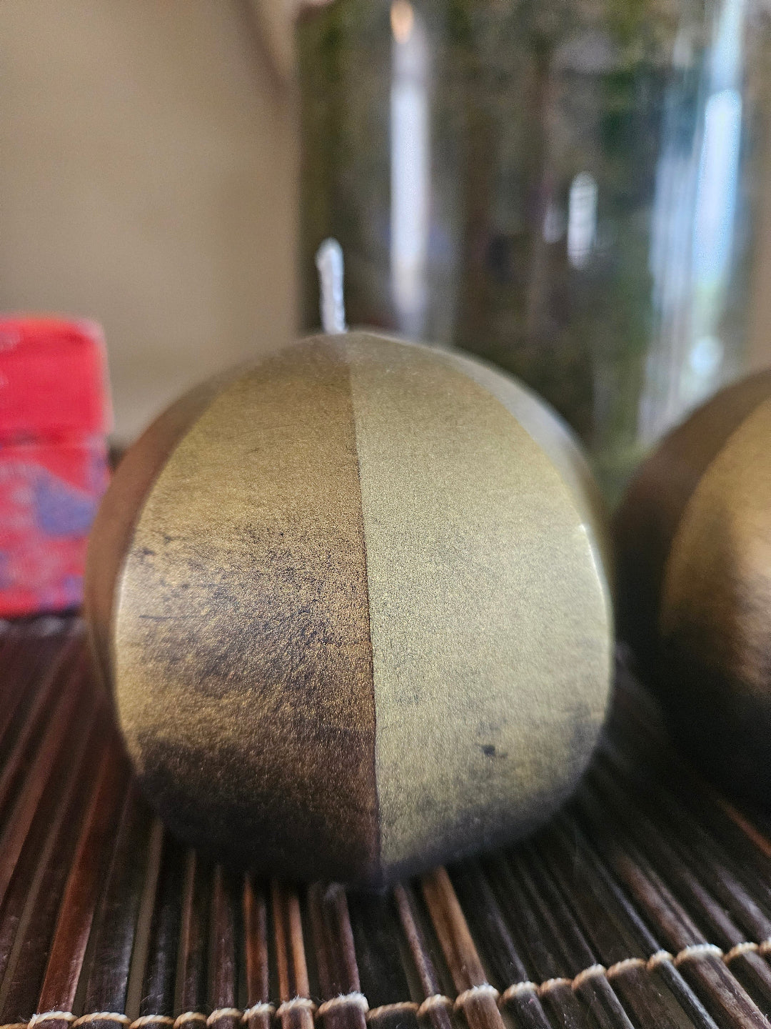 Metallic Gold & Blue Octagons
