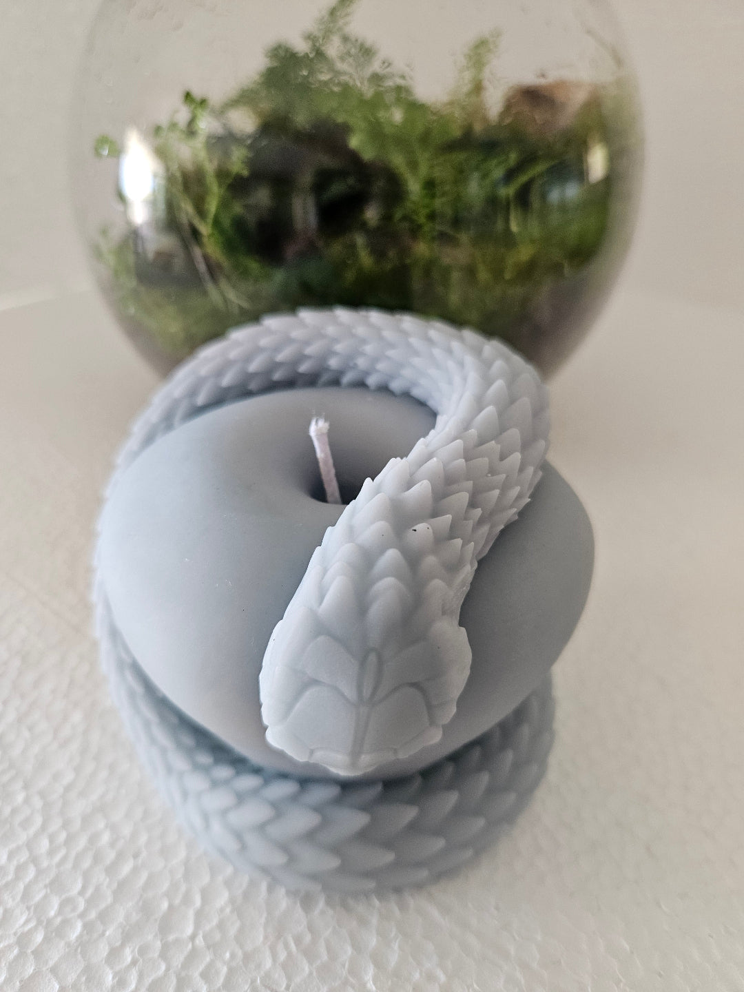 Apple snake candles