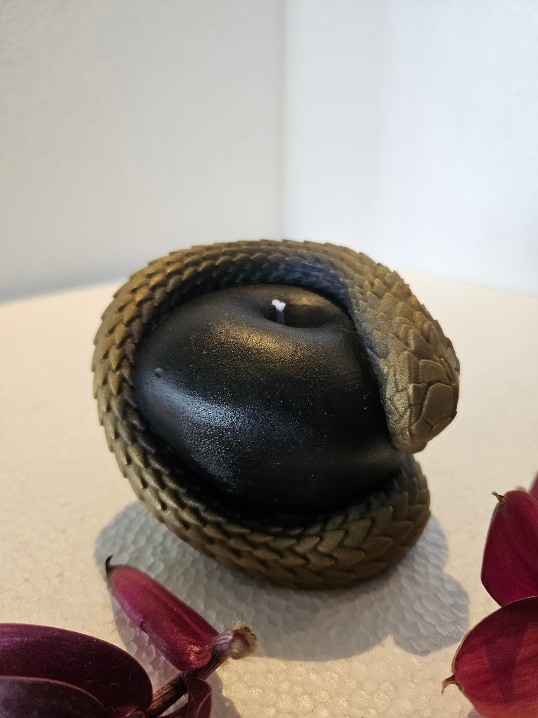 Apple snake candles