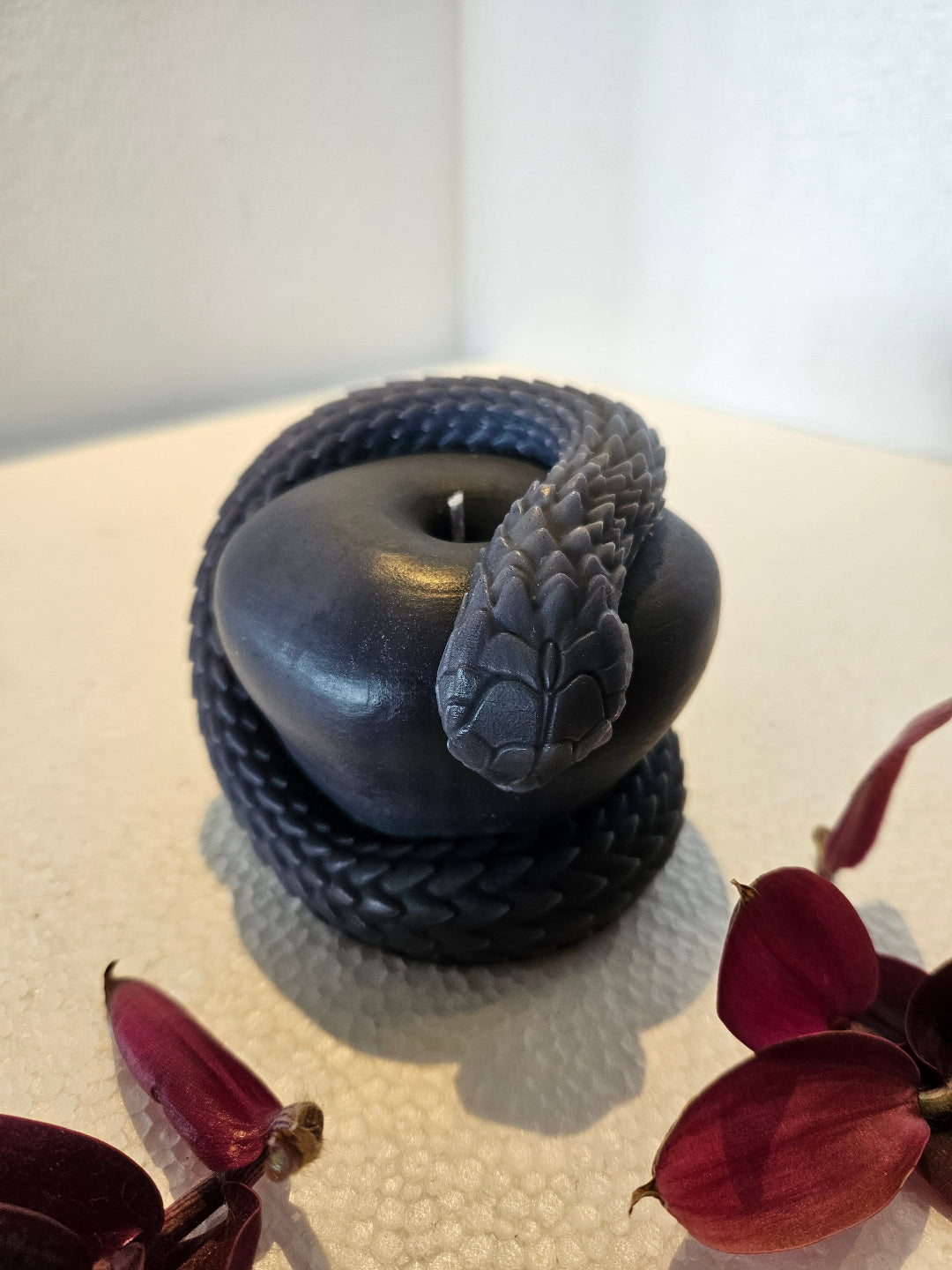 Apple snake candles
