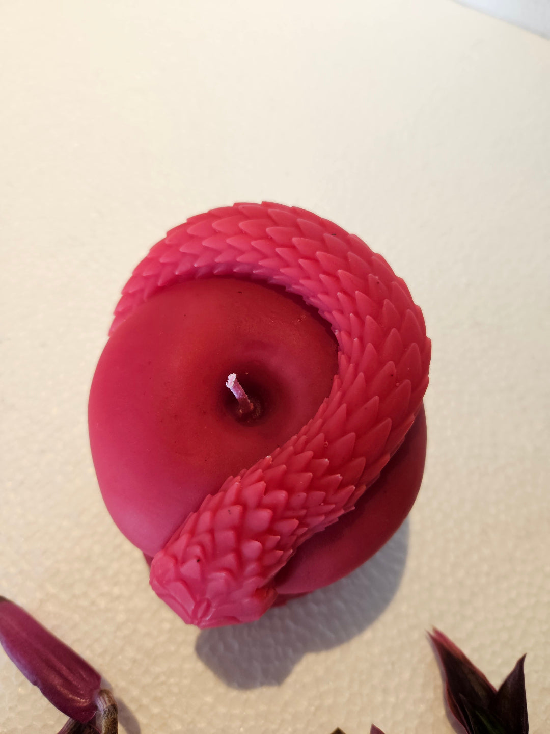 Apple snake candles