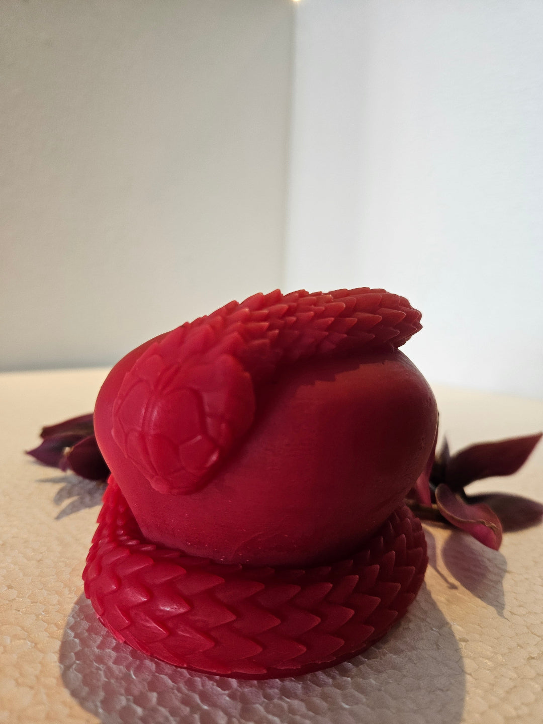 Apple snake candles