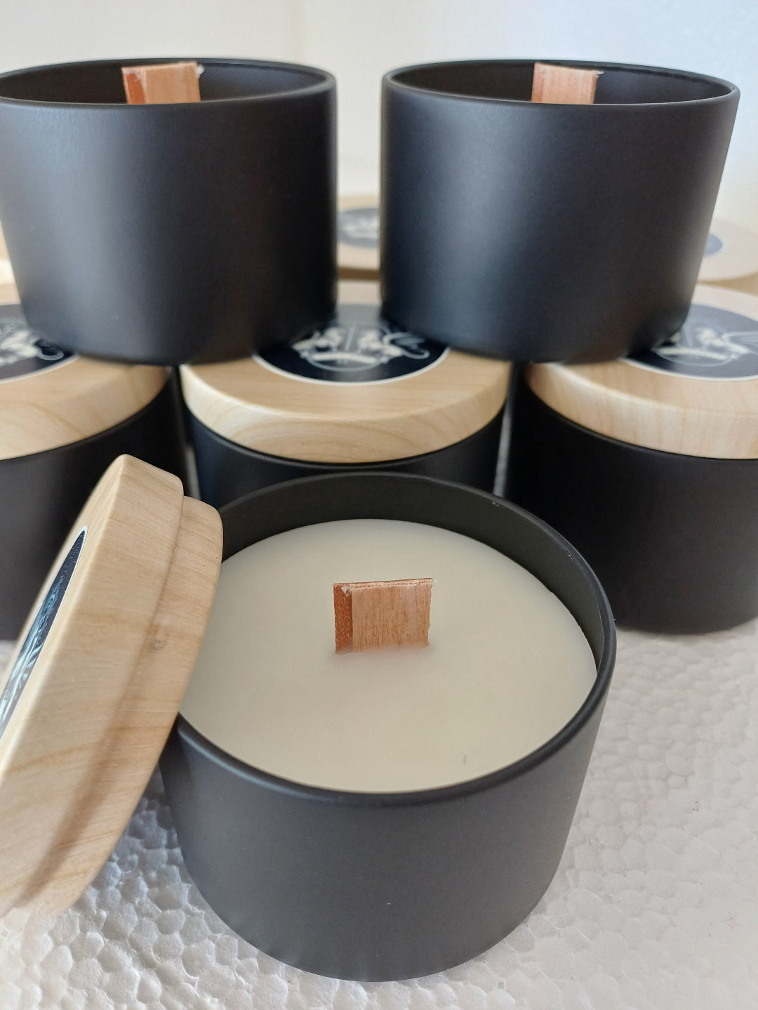 Black Tin candles