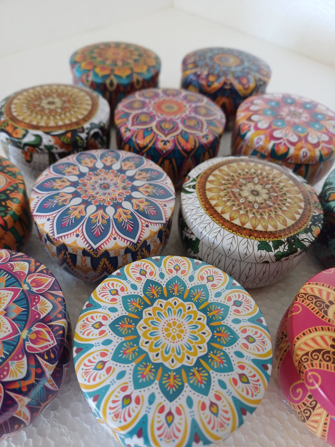 Bohemian candles- Multi-coloured