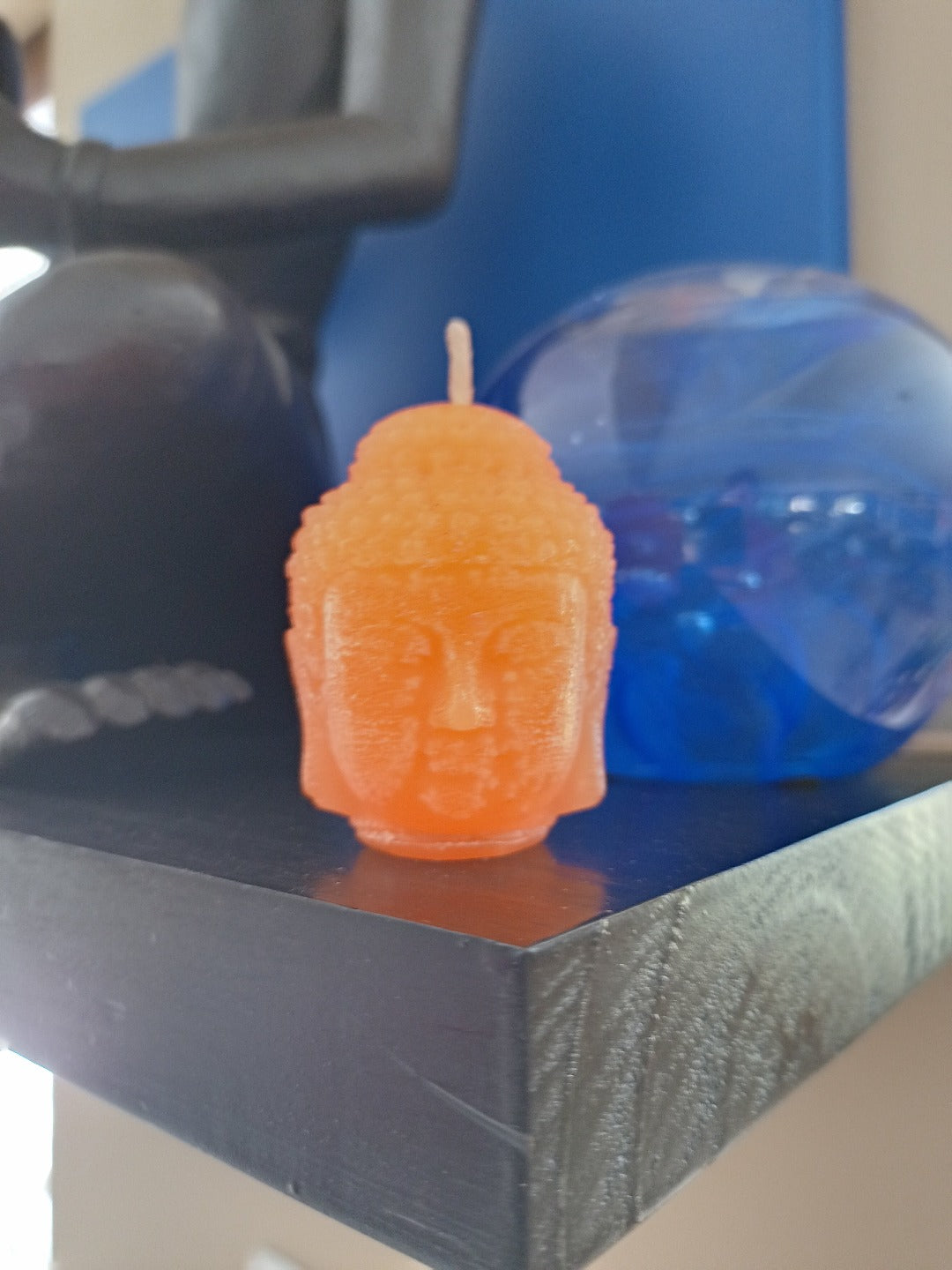 Buddha head candles