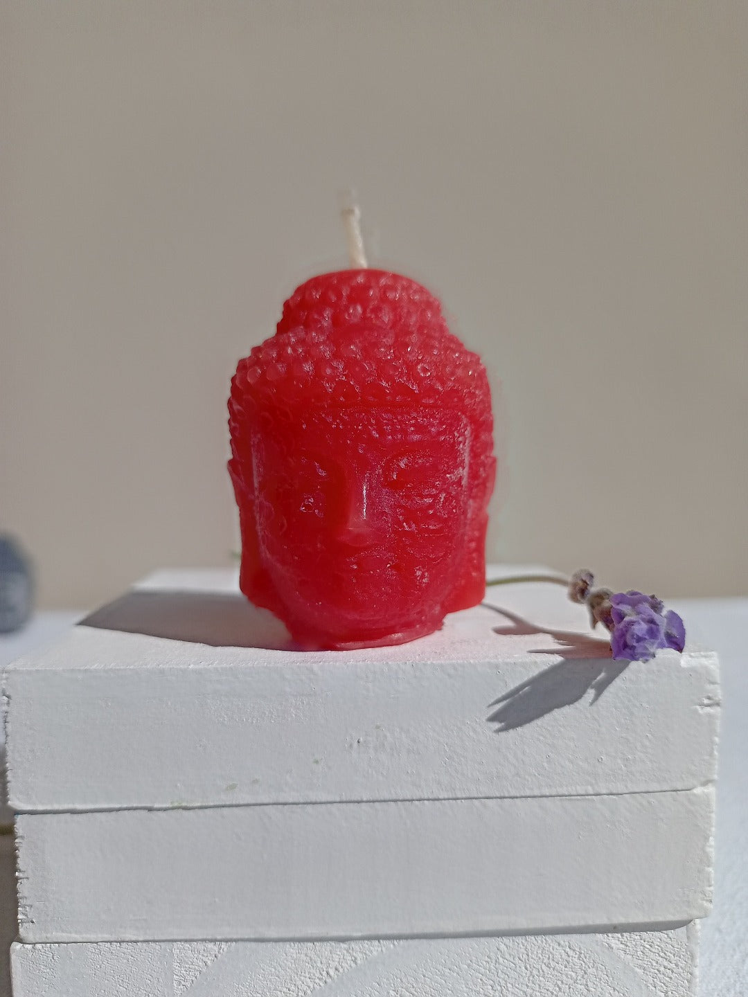 Buddha head candles