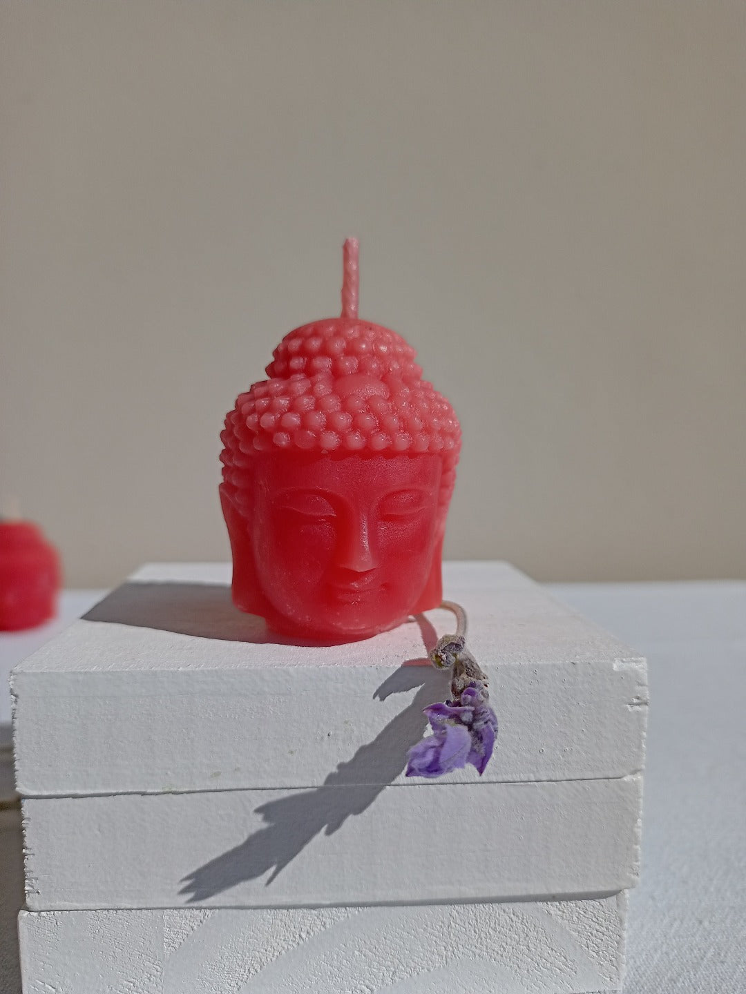 Buddha head candles