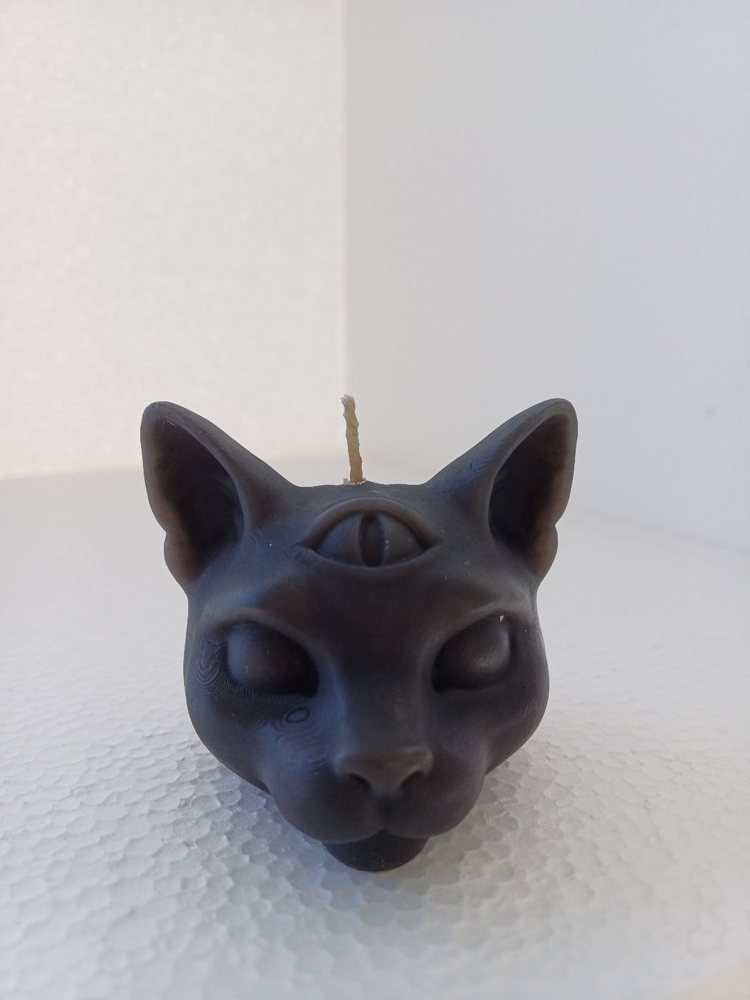 Cat candles with 3rd eye