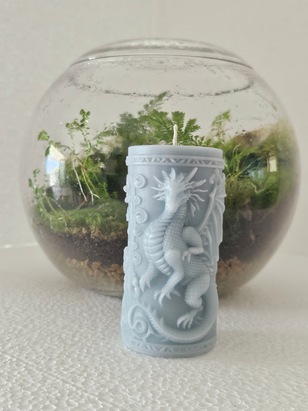Dragon & Rose pillar candles