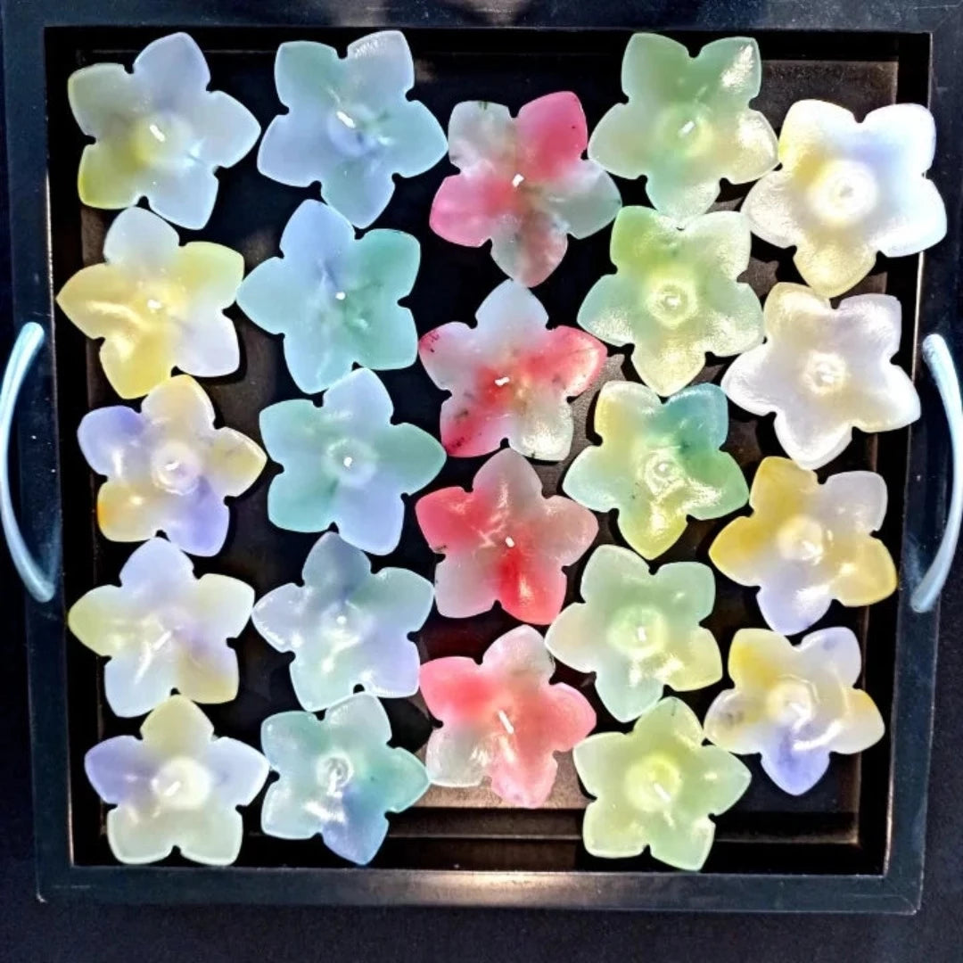 Floating flower candles