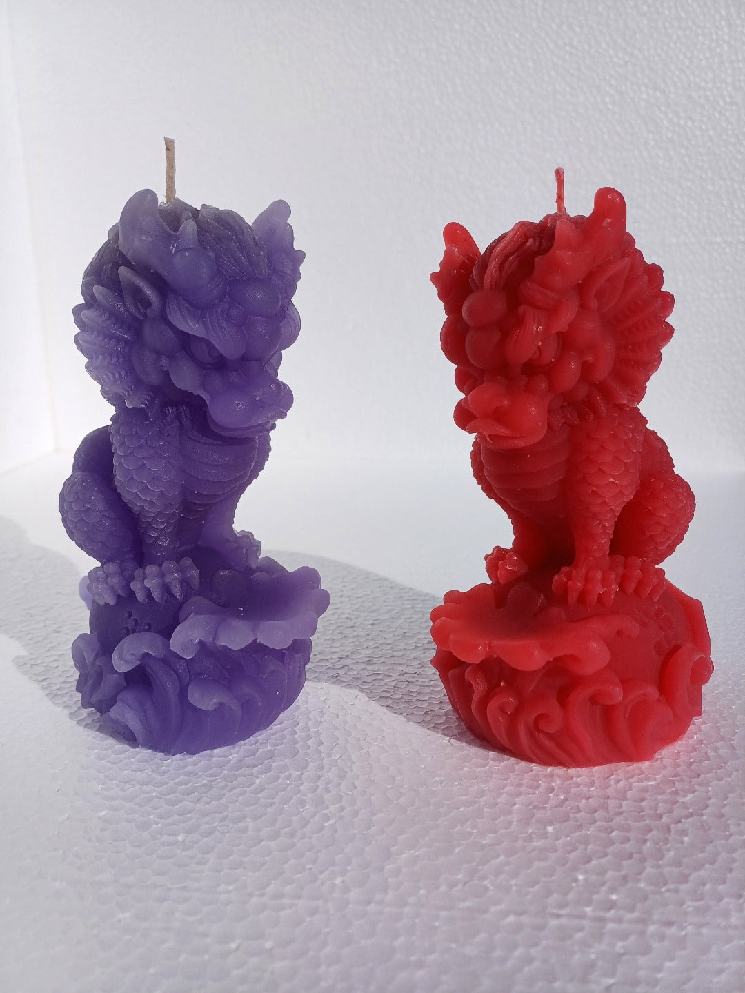 Foo Dogs/ Chinese Dragon candles- Tall