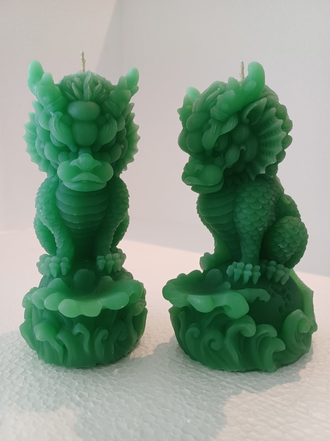 Foo Dogs/ Chinese Dragon candles- Tall