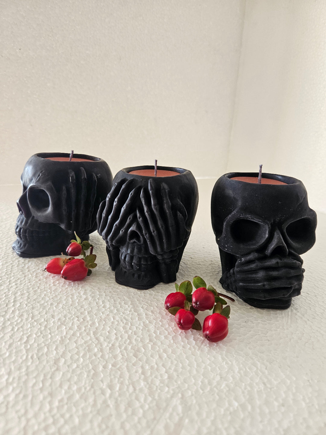 Hear no evil, see no evil & speak no evil candles
