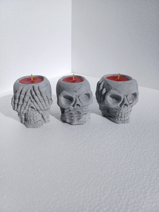 Hear no evil, see no evil & speak no evil candles