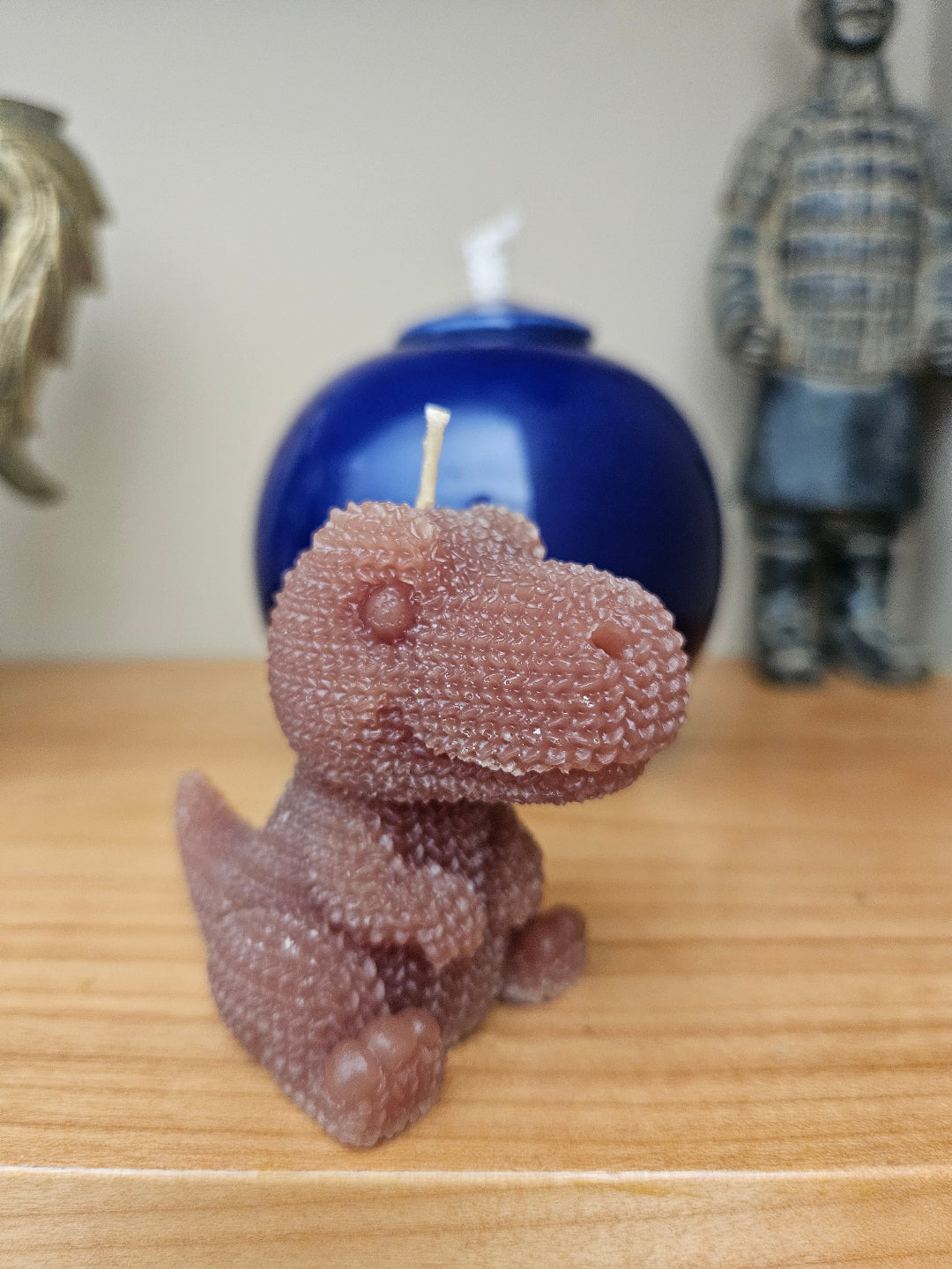 Knitted T-Rex baby dinosaurs