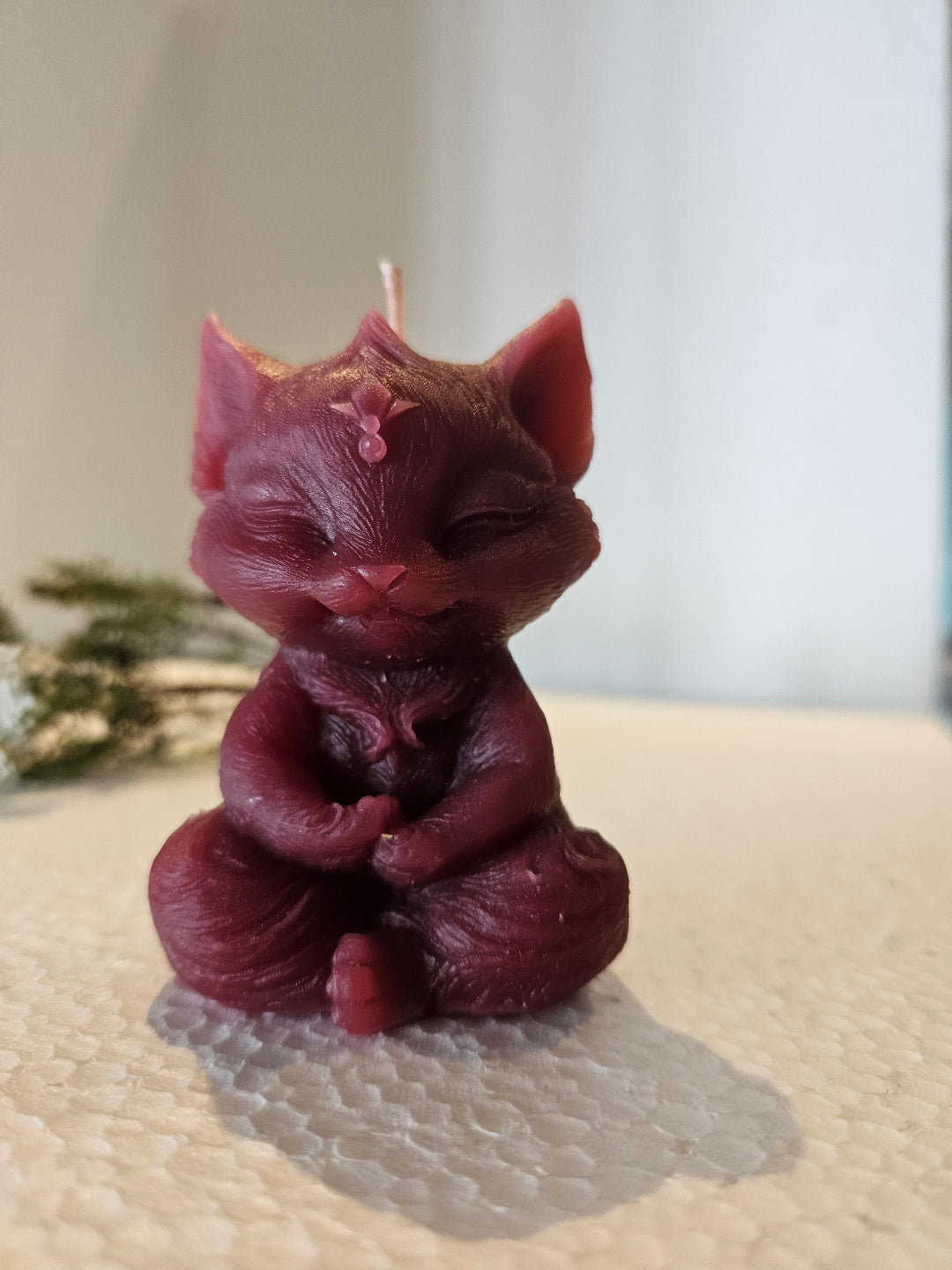 Meditating Fox candles