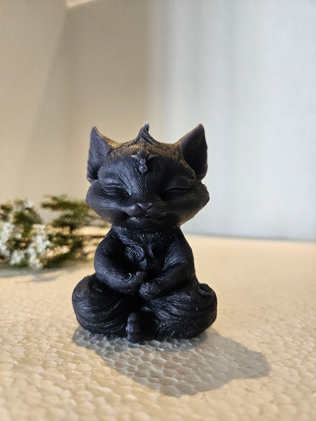 Meditating Fox candles