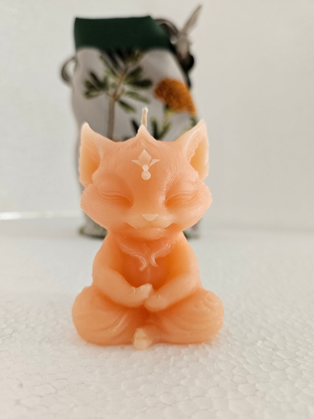 Meditating Cat candles