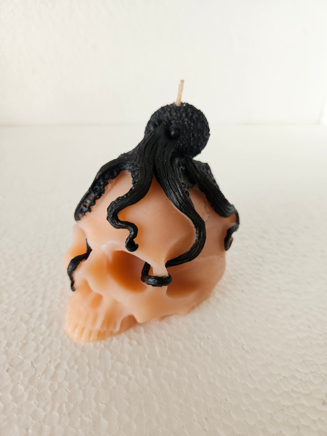 Octopus skull candles