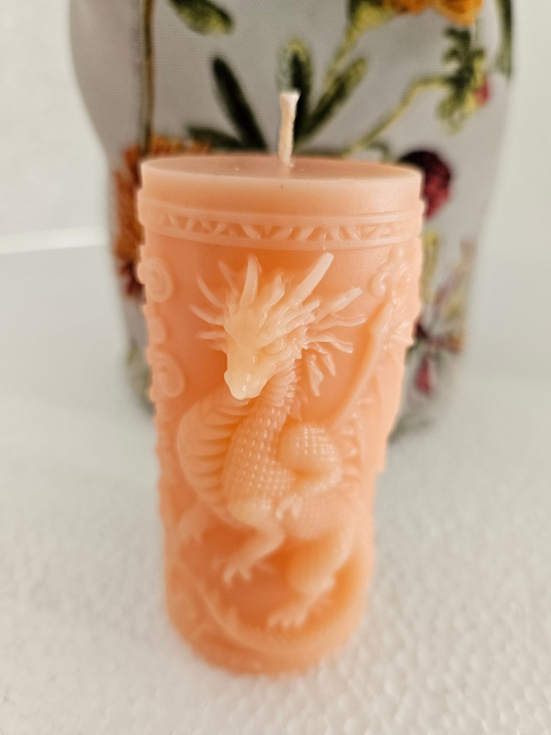 Dragon & Rose pillar candles