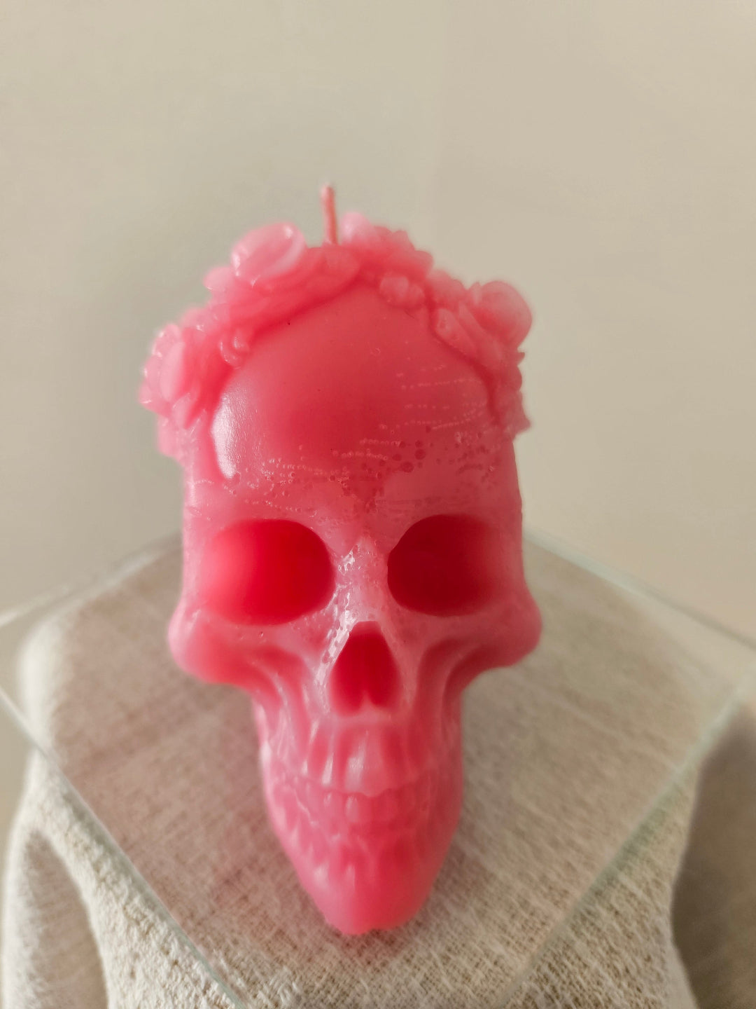 Lady Rosethorn skull candles