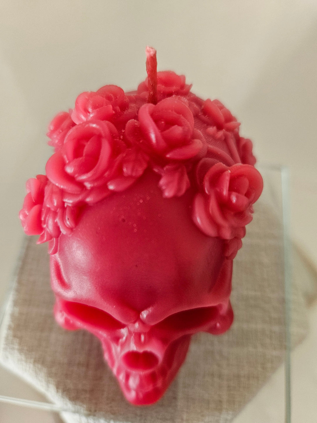 Lady Rosethorn skull candles