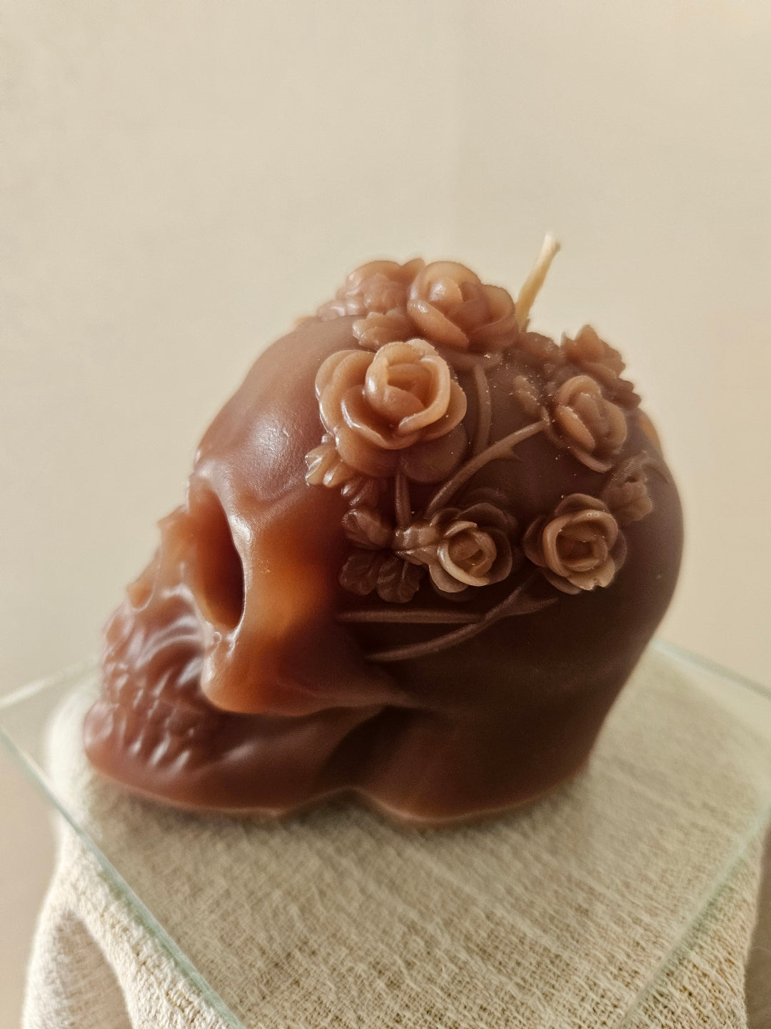 Lady Rosethorn skull candles