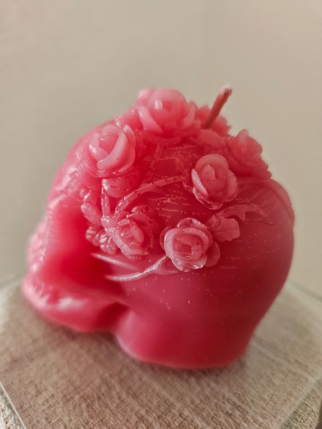 Lady Rosethorn skull candles
