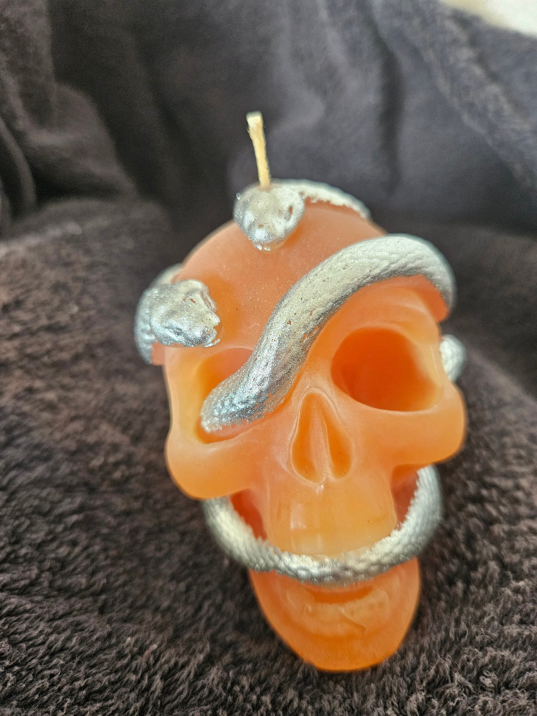 Serpent skull candles