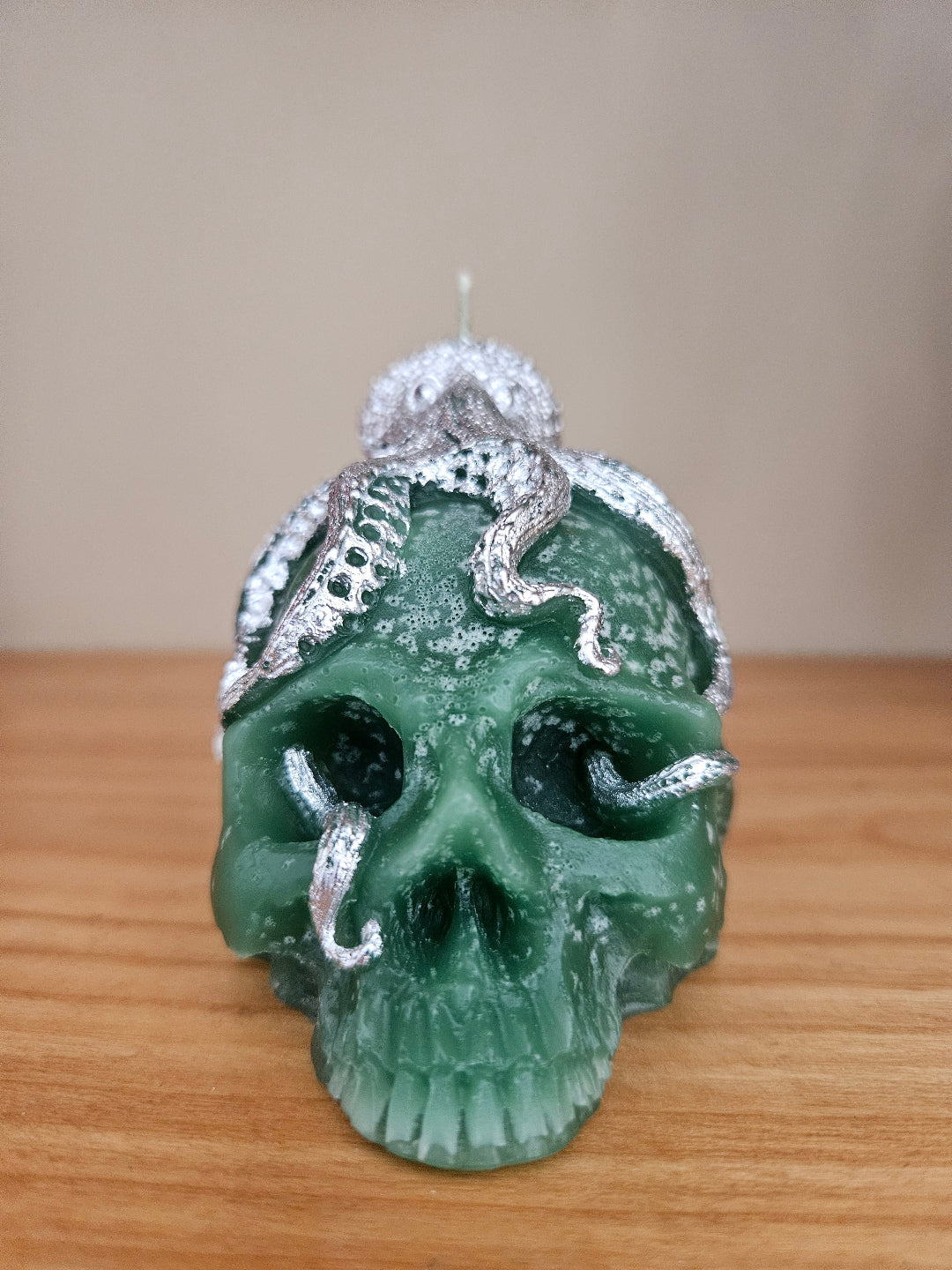 Octopus skull candles