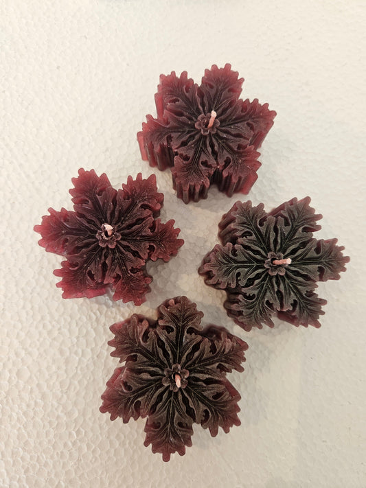 Snowflake candles