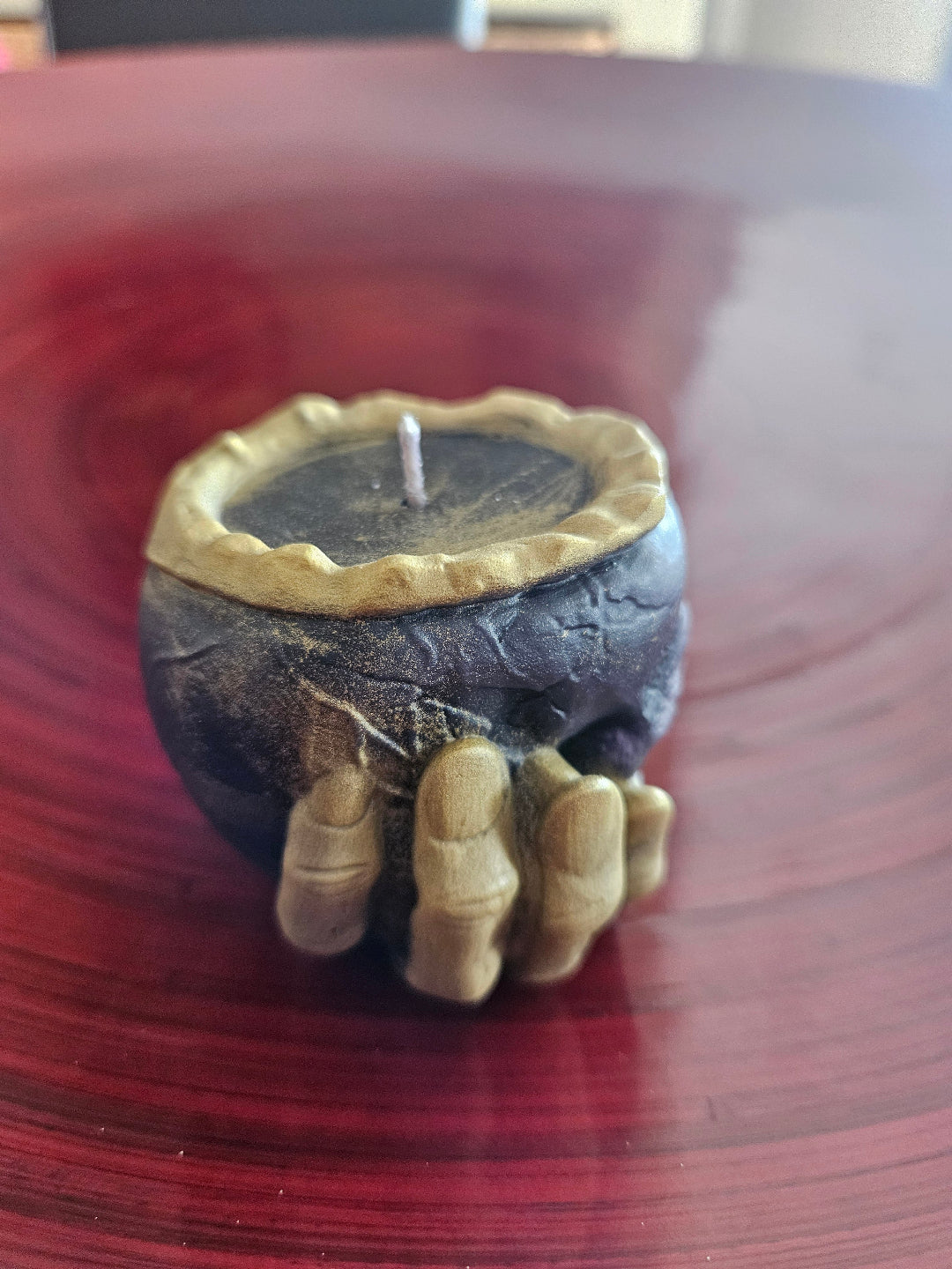 Hand Skull cup candles