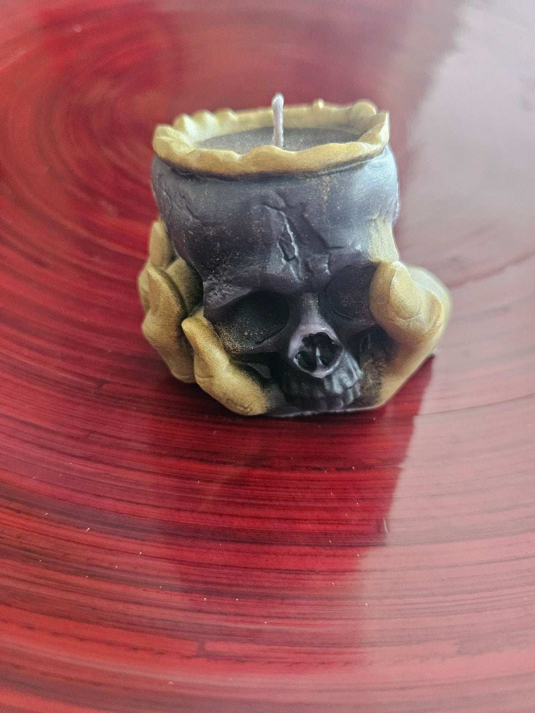 Hand Skull cup candles